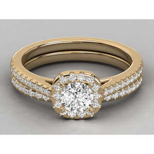 Bague pour femme en or 10 carats avec diamant solitaire cultivé en laboratoire - Product Image 5