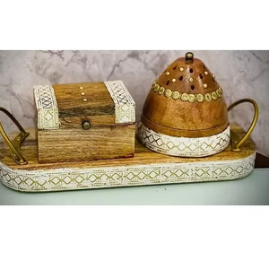 Exclusive Wooden Incense <b>Holder</b> Temple Home Decoration Tower Incense Box Fragrance Stand <b>Holder</b> Agarbatti Dhoop <b>Holder</b> Wholesale - Product Image 1