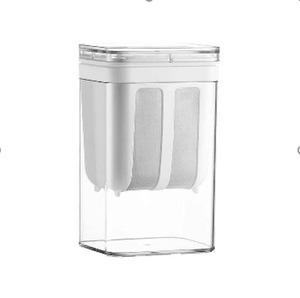 Colador de Material PET de 1100ml para hacer yogur griego de plástico con tapa de malla fina para yogur casero, queso, leche de nuez - Product Image 2