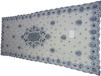 Housse de table à manger personnalisée de luxe, tissu organza carré, broderie florale, nappe de mariage faite à la main, réutilisable, 100x100cm