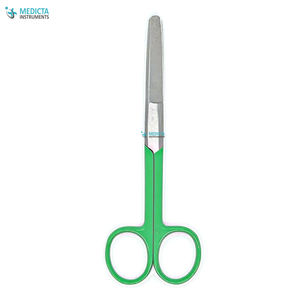 Tijera de lactancia, 14cm, Color azul marino, recta, con punta roblada - Product Image 6