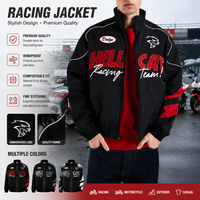 Veste d'hiver pour homme inspirée de la combinaison de course F1 personnalisable, brodée de l'équipe Ferrari, ample, décontractée, combinaison de moto