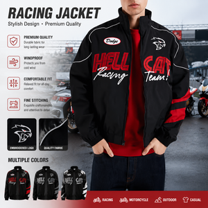 Customizable <strong>F1</strong> Racing Suit Inspired Men's Winter <strong>Jacket</strong> Coats Embroidered <strong>Ferraris</strong> Team Loose Casual Riding Moto Suit - Product Image 1