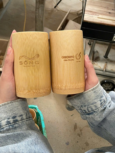 Gobelet à jus et à eau en bambou naturel, écologique, jetable, biodégradable, pour la restauration événementielle - Product Image 5