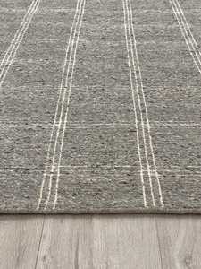 Tapis Brodé Gris 9x12 Belle Haute Qualité Classique Design Moderne Tapis Persan, Cuillère à Main Nouée à la Main Laine - Product Image 5