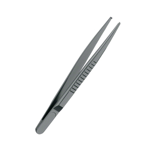 Vente en gros pinces à tissus SUSI à dents droites 1x2 145 mm 5.34 "pinces jetables stériles pinces incurvées à pansement en acier allemand - Product Image 2