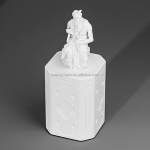 Bougie parfumée en cire de soja en béton gaufré de luxe Michelangelo, fabriquée à la main, écologique, avec mèche en coton, bougie en cire de noix de coco - Product Image 2