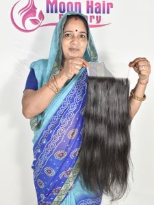 Extensions de cheveux indiens vierges naturels de qualité supérieure, alignées sur les cuticules, double trame, droites, fournisseur en gros, exportateur - Product Image 5