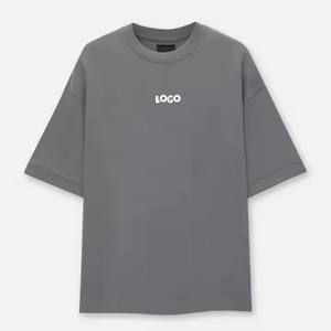 Vente en gros dernier 2025 100% coton tricoté grande taille T-shirt pour hommes personnalisé imprimé propre Logo haute qualité à manches courtes Style décontracté - Product Image 5