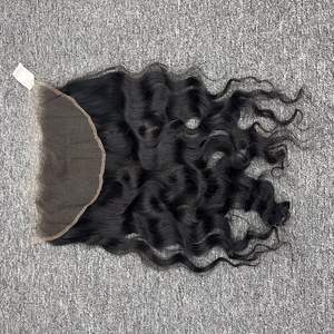 Peluca de cabello humano virgen de onda natural larga más vendida de 2024 con cierre de encaje sin procesar de un donante - Product Image 2