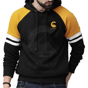 2025 Fábrica al por mayor Sudaderas con capucha Logotipo personalizado Hombres Sudaderas con capucha Poliéster Color Contraste Sudaderas con capucha para hombres - Product Image 1