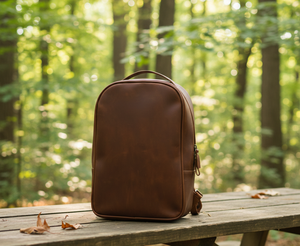 กระเป๋าเป้สะพายหลังหนังแท้สไตล์วินเทจ น้ำหนักเบา พับได้ สำหรับผู้ชายและผู้หญิง เหมาะสำหรับการเดินทาง ทำงาน และไปโรงเรียน - Product Image 5