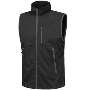 Gilet Softshell léger pour homme Veste imperméable sans manches coupe-vent pour voyage randonnée course gilet de golf - Product Image 1