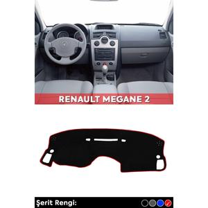 Renault Megane 2 3d coperchio di protezione del portaglovebox-rivestimento frontale sul petto-striscia rossa - Product Image 1