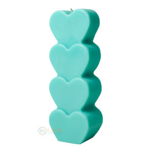 Vela de pilar de cera de soja en forma de corazón para decoración festiva del hogar, decoración de Bar de Pascua de Navidad, para bodas, fiestas, otras vacaciones - Product Image 3