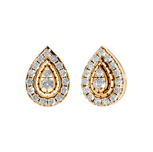 Pendientes de Diamantes con Corte Brillante de Oro Rosa Sólido de 14k para Mujer, Certificados por IGI, Joyería Fina de Lujo, Venta al Por Mayor OEM ODM - Product Image 5