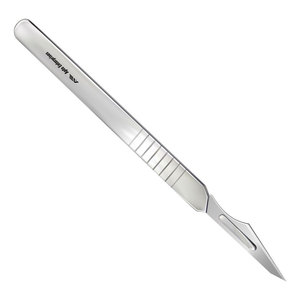 Manche de scalpel en acier inoxydable, lame, instrument chirurgical manuel pour la médecine, la santé, la coupe, les procédures cliniques, réutilisable, CE - Product Image 4