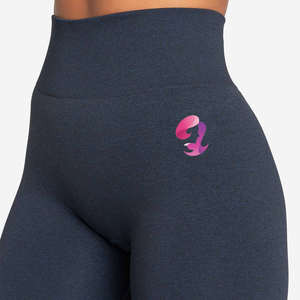 Leggings de gimnasio sólidos de alta calidad para mujer para ejercicio Yoga ligero transpirable Spandex/pantalones de poliéster con cintura elástica - Product Image 5