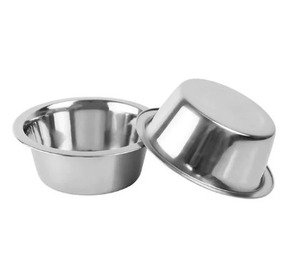 Logo personnalisé bols de nourriture pour chiens et chats portables en acier inoxydable avec base antidérapante pour l'alimentation de voyage - Product Image 1