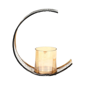 Portavelas de metal para ideas de decoración del hogar modernas con elegante diseño de centro de mesa antiguo rústico vintage - Product Image 2