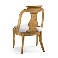 Chaise de salle à manger, chaise d'appoint en bois clair avec siège rembourré, chaise d'appoint élégante en bois pour salle à manger et cuisine