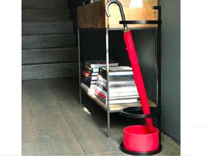 Soporte de paraguas de Metal de forma antigua con revestimiento de polvo negro brillante para hoteles, uso doméstico en el vestíbulo, solución de almacenamiento duradera - Product Image 3