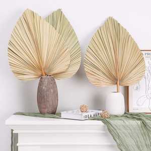 Arreglos Secos Boho, Palmeras Tropicales Naturales, Decoración del Hogar, Decoración de Bodas, Jarrón, Ramo, Abanicos de Hojas de Palma con Tallo - Product Image 2
