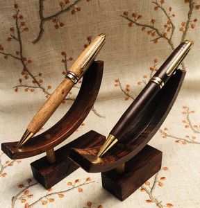 Ensemble de stylos cadeau de luxe de haute qualité en bambou fait à la main personnaliser stylo en bois avec logo gravé avec boîte en bois - Product Image 3