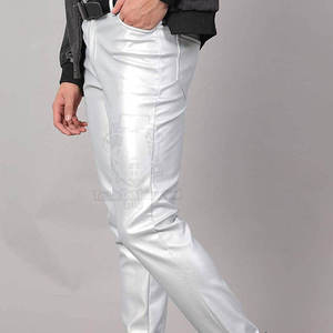 Pantalones de Cuero para Hombre, Estilo Único, Ligeros, Casuales, Transpirables, Diseño Personalizable, Lavados, Venta en Línea - Product Image 3