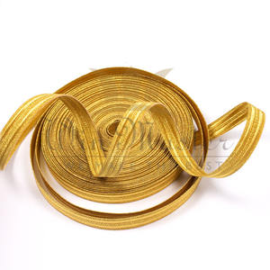 Encaje de uniforme marítimo, celofán dorado, 13mm - Product Image 1