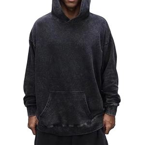 450 g/m² 100 % coton, grammage lourd, logo personnalisé brodé, effet délavé vintage, coupe oversize, doublure polaire, hiver, unisexe, haute qualité - Product Image 1