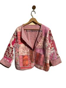 Chaquetas acolchadas de retazos de algodón Floral estilo bohemio Otoño Invierno chaqueta abrigo Streetwear Boho acolchado chaqueta Reversible - Product Image 2