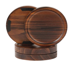 Round Wooden Coasters Hot Pads Rounded Engraved Design <b>Trivets</b> Restaurant <b>Kitchen</b> Creative Round Coaster - Product Image 2