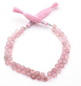 ลูกปัดหินควอตซ์คริสตัลสีชมพูขนาด4มม. สำหรับทำเครื่องประดับมีสีดำสีน้ำเงินน้ำตาลทุกสี - Product Image 4