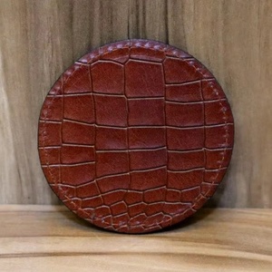Posavasos de cuero de nuevo diseño, posavasos redondo para taza de café y almohadilla de té para cenar, bodas, bares, Navidad - Product Image 1