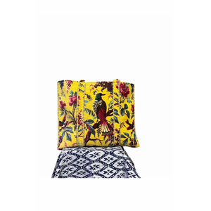 Hand Block Printed Canvas Tote <b>Bag</b>-Lightweight Handmade Reusable for Daily Use - Product Image 3