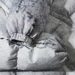 เสื้อโค้ทแจ็กเก็ตสำหรับผู้ชายและผู้หญิง, เสื้อแจ็คเก็ตบุหนากันน้ำสำหรับฤดูหนาวเสื้อโค้ทขนแกะสำหรับผู้ชายผู้หญิงแจ็คเก็ตแบบลำลองพิมพ์ลายมีซิป - Product Image 6