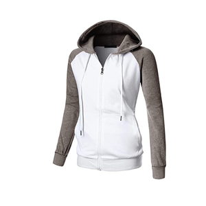Sudadera Unisex con Capucha y Cierre de Cremallera, Manga Raglán, Color Sólido, Felpa Francesa, Estilo Casual para Otoño, Corte Regular - Product Image 1