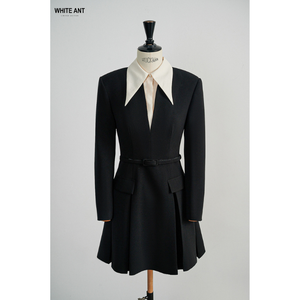 Incroyable Robe Courte Pour Femmes PHOEBE MINI ROBE Avec Col 73% Polyester 17% Rayonne 10% Spandex WHITEANT Vietnam Fabricants - Product Image 1