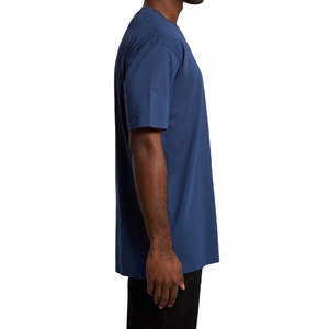 Épaule de qualité supérieure Logo personnalisé pas cher Prix T-shirt à manches courtes vierge solide pour homme Prix de gros - Product Image 1