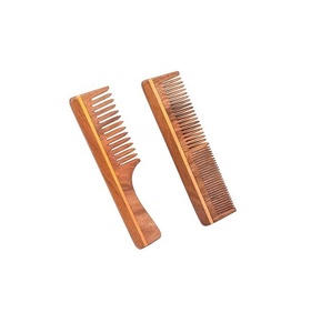 หวีเสียบผมไม้แบบกว้างทำจากไม้ธรรมชาติสำหรับผู้ชายผู้หญิงสำหรับปลูกผมสำหรับใช้ในบ้านโรงแรมร้านเสริมสวยออกแบบโลโก้ได้ตามต้องการ - Product Image 1