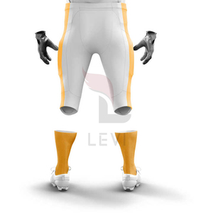 Maillot de football américain personnalisé avec logo sublimé, en tissu sergé, uniforme, short, grande taille, haute performance, vêtements de sport d'extérieur pour équipe - Product Image 4