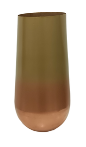 Florero de hierro con diseño de posavasos hecho a mano con acabados vintage, maceta decorativa para interiores para el hogar y la sala de estar, jarrón para suelo de boda - Product Image 3