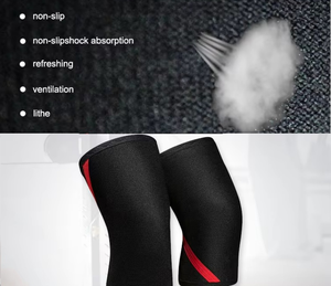Genouillère épaisse de 7 mm, manchons de soutien pour squats, spandex de haute qualité, nylon respirant, anti-UV, séchage rapide, unisexe, professionnel - Product Image 5