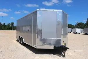 Nouvelles remorques fermées à double essieu 8,5x20 avec porte à rampe à vendre + LIVRAISON GRATUITE - Product Image 2