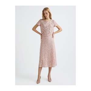 Conjunto de blusa de encaje de media manga para mujer BGN S23B111 - Product Image 3