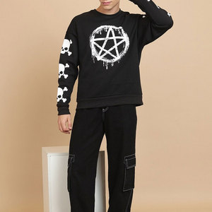 Alta calidad elegante y moda desgaste básico algodón mezclado hombres impresión sudadera al por mayor nuevo diseño sudadera a bajo precio - Product Image 5