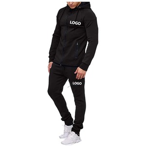 Personalizado 100% algodón hombres pulóver de gran tamaño Unisex sudaderas con capucha conjunto hombres chándal sudaderas tela de satén de punto 100% algodón con capucha - Product Image 2