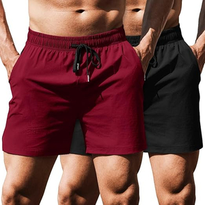 Customized Logo <b>Men</b> Summer Solid Color Beachwear Wholesale <b>Trunk</b> <b>Men's</b> Swim Shorts - Product Image 4