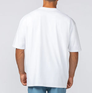 T-shirt à poche surdimensionnée personnalisé pour homme Coupe ample et courte 100% coton/polyester Biologique Écologique Séchage rapide Streetwear Tee - Product Image 4